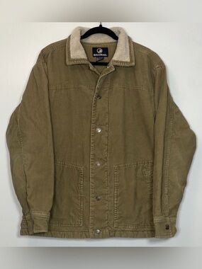 Bullhead Taupe Sherpa-Lined Corduroy Jacket
